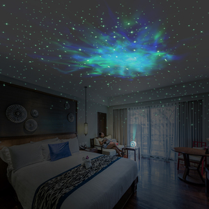 Per Lonvis Modern 360 °   Proiettore LED USB Rotante con Effetto <span class=keywords><strong>Cielo</strong></span> Stellato, Luci Laser per Atmosfera Interna del Soggiorno - Product Image 5