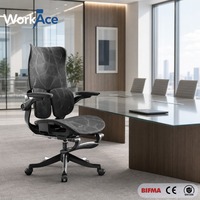 Chaise de bureau commerciale pour espace de coworking, pivotante, à roulettes, inclinable, réglable en hauteur, confortable, vente en gros, directement de l'usine