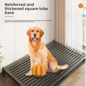 Jaulas para Perros al por Mayor para Perros Pequeños y Medianos, Jaulas de Alambre de Tubo Cuadrado Resistentes para Interiores de Tiendas de Mascotas - Product Image 2