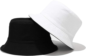 Chapeau de pêcheur unisexe en coton de couleur unie pour adultes, chapeau de pêcheur d'été pour femmes pour la pêche, le <span class=keywords><strong>ski</strong></span>, le cyclisme, usage quotidien. - Product Image 2