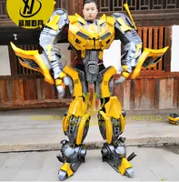मज़ा 2.6 M हेलोवीन Cosplay नीले Optimuss प्रधानमंत्री बनाने फोम विशाल रोबोट कॉस्टयूम