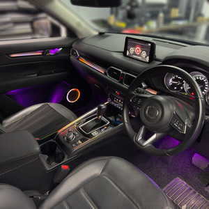 Para Mazda CX5 personalizado 12V LED neón luces ambientales nueva modificación <span class=keywords><strong>Interior</strong></span> del coche Symphony lámpara LED Auto iluminación <span class=keywords><strong>Interior</strong></span> LHD RHD - Product Image 4