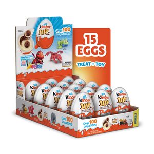 Kinder Joy <b>Eggs</b> 15 Count Treat Plus <b>Toy</b> Sweet Cream Chocolatey Wafers Easter Candy <b>Toys</b> - Product Image 1