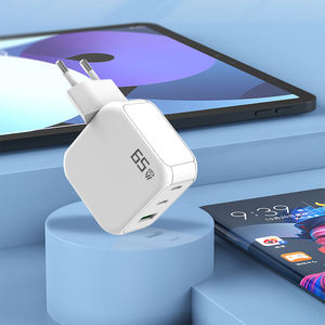 El mejor cargador <span class=keywords><strong>de</strong></span> teléfono móvil rápido <span class=keywords><strong>de</strong></span> 3 puertos 65W GaN USB PD Adaptador universal para computadora portátil <span class=keywords><strong>de</strong></span> escritorio Enchufe indio Eléctrico apto para viajes - Product Image 3