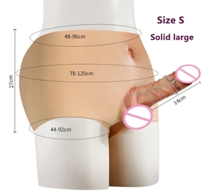 Realistischer Penis-Hautgefühl-Dildo, solide, hohle, tragbare Höschen-Dildos aus Flüssigsilikon, Strap-on-Dildos, Sexspielzeug für Frauen, Männer, Schwule, Lesben - Product Image 6
