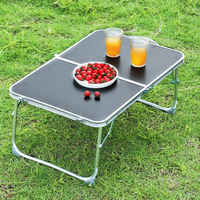 Table de pique-nique pliante portable en alliage d'aluminium pour le camping moderne