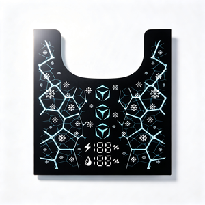 Panel de Control Personalizado de Fábrica para Pistola de Masaje, Membrana de Teclado, Calcomanía Suave, Ventana de Visualización de Velocidad Turbo, Adhesivo de PVC PET - Product Image 5