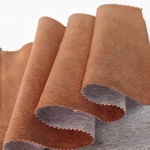 Tissu composite en <span class=keywords><strong>daim</strong></span> avec feuille d'or de luxe - Matériau imperméable simili cuir pour vêtements et textiles de maison - Product Image 2