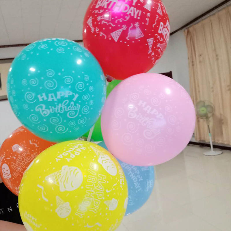 Wholesale Custom High Quality Wedding Birthday Multi Colour Size Party Printed Latex Balloons Party Decoration 100Pieces/bag