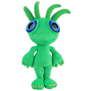 V395 Peluche de Alienígena de Ojos Grandes Verde Personalizado al por Mayor, Juguete de Peluche Extraterrestre Súper Suave, <span class=keywords><strong>Criatura</strong></span> Espacial Abrazable para Niños - Product Image 1