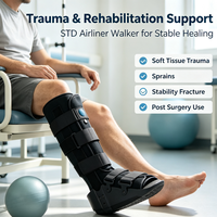 Botte orthopédique gonflable pour la marche, pour la rééducation des fractures de la cheville, pour hommes et femmes