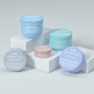 Tarros Cilíndricos de Aluminio para Cosméticos con Tapa, para Crema Facial, Champú y Loción, Impresión Personalizada - Product Image 2
