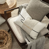Housse de coussin décorative AIBUZHIJIA, style moderne minimaliste beige, pour canapé, chaise, lit