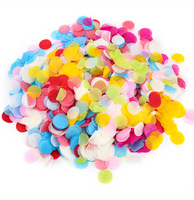 Confettis en papier colorés en forme de cercle pour événements, prix d'usine en gros, emballage en sac de 1 kg