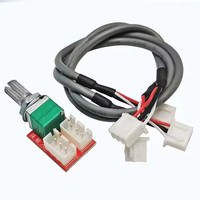 Potentiomètre de volume duplex 50K avec carte adaptateur et câble blindé de 300 mm, accessoires pour module de carte d'amplificateur de puissance audio DIY