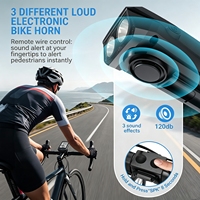 Komputer Sepeda GPS 3 in 1 Baterai 4000mAh Lampu Depan Klakson Speedometer Odometer Perekam Data 90 Jam ODO untuk Sepeda Gunung dan Jalan Raya