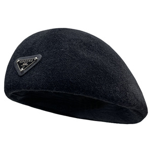 Béret pour femme noir 58-60 cm en laine, chaud, quatre saisons, style britannique, chapeau de peintre - Product Image 5