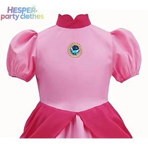 HESPER - Vestido de Princesa Peach para Niñas, Disfraz de Halloween, Ropa de Celebridades Infantiles, para Fiestas y Actuaciones - Product Image 3