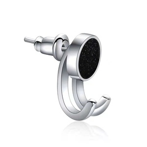 New Design 316 Stainless Steel Hook <b>Stud</b> <b>Earrings</b> | Hypoallergenic Men's Fashion Jewelry - Product Image 3