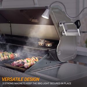 360 degrés Flexible col de cygne BBQ lumières météo aluminium 12 LED Super lumineux <span class=keywords><strong>Barbecue</strong></span> Grill lumière avec aimant - Product Image 6