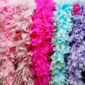 Écharpe en plumes de dinde épaisses et colorées de 200g, plumes de <span class=keywords><strong>cou</strong></span> pour fête, danse, accessoire vestimentaire, robe, vêtement - Product Image 4