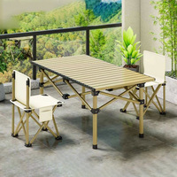 Ensemble table et chaises pliantes Da Niu, légères et modernes, pour l'extérieur, le barbecue, le camping en voiture et les pique-niques portables