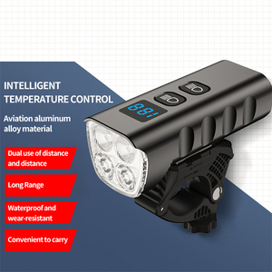 Gran oferta, luz de bicicleta recargable por USB de 1600 lúmenes, haz de enfoque de inundación frontal impermeable, Faro de bicicleta, batería de energía, luz LED <span class=keywords><strong>para</strong></span> ciclismo - Product Image 3