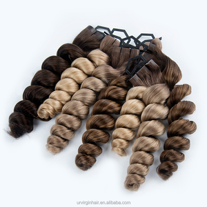 Nastro a doppio nastro disegnato <span class=keywords><strong>extension</strong></span> <span class=keywords><strong>capelli</strong></span> lunghi 14 "-30" Raw Russian Body Wave molto appiccicoso nastro di colla americana nelle estensioni 100 <span class=keywords><strong>capelli</strong></span> umani - Product Image 2