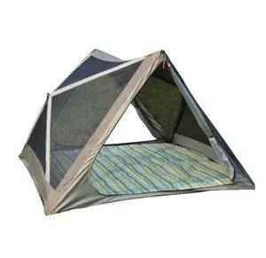 야외 휴대용 접이식 텐트 캠핑 용품 비치 파크 차양 방수 캠핑 텐트