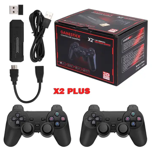 Nuevo X2 Plus Game Stick 4K HD <span class=keywords><strong>Gamestick</strong></span> 50000 juegos 2,4G controladores inalámbricos 64GB 3D Retro consola de videojuegos para Psp/N64/Ps1 - Product Image 1