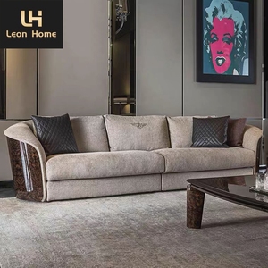 Divani <span class=keywords><strong>di</strong></span> Ultima Generazione <span class=keywords><strong>per</strong></span> Soggiorno, <span class=keywords><strong>Arredamento</strong></span> <span class=keywords><strong>di</strong></span> <span class=keywords><strong>Lusso</strong></span>, Divano Angolare in Tessuto Nabuk e Pelle - Product Image 2