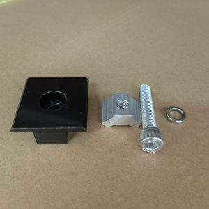 Đen khung 30mm 35mm tấm pin mặt trời kết thúc giữa Kẹp Giữa cho PV mô-đun năng lượng mặt trời mái nhà mặt đất gắn kết hệ thống - Product Image 5