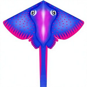 Nouveau Cerf-volant géant en forme de raie 2026 pour enfants et adultes, facile à piloter dans une brise légère, en nylon - Product Image 4
