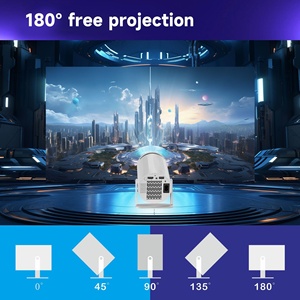 Proyector LED portátil con Android 11 y para <span class=keywords><strong>Bluetooth</strong></span> 5G Soporte de doble banda 4K Decodificación popular de barril de diamante - Product Image 3