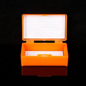 Hongbolai <b>Slide</b> Box 15-<b>Slide</b> <b>Plastic</b> Storage Container For <b>Slide</b> Storage Orange White Color Options - Product Image 2