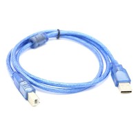 1,5 m/3m/5M USB 2,0 A macho a B macho Cable de impresora Cable de datos con anillo magnético
