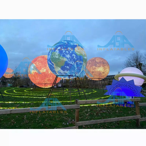 Bóng Mặt Trăng Bơm Hơi Khổng Lồ Có Đèn LED Đổi Màu 16 Màu, Bóng Bay Bơm Hơi 5M Bóng Bay Trái Đất Lớn - Product Image 6