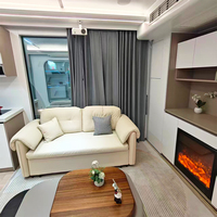 Maison capsule spatiale en acier imperméable à vendre, maison préfabriquée modulaire portable pour hôtel de plage, camping en montagne, éco-resort