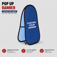 Banderoles pliables horizontales personnalisées pour salons professionnels, publicité, événements sportifs et golf, avec impression sur mesure