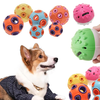 Jouets pour chiens populaires en silicone à double couche, lumineux, couineurs, en forme de cloche, mignons, tendance, écologiques, durables, interactifs et lumineux