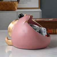 Caja de almacenamiento de llave de porche de puerta sencilla, sala de estar de estilo chino para decoración creativa, hogar Nórdico