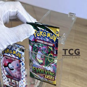 Présentoir en acrylique transparent personnalisé à 6 emplacements pour boosters de cartes à collectionner TCG, compatible avec les boosters Pokémon japonais Mega <span class=keywords><strong>Dream</strong></span> ex - Product Image 2