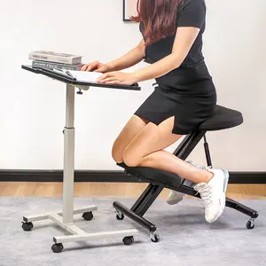 Epsilon折叠办公室人体工程学矫形椅凳拉伸膝盖瑜伽姿势座椅跪式带轮子的桌椅