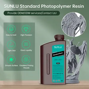 SUNLU New Product 3d Print Standard Photosensitive Resin 3Dresin 405nm 1kg For 2k 4k 6k 8k 3d Resin Printer