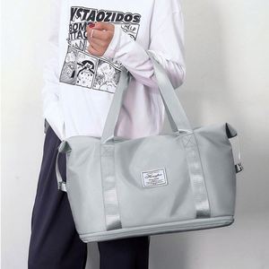 Custom Logo Expansion Large Capacity Overnight Organizer Women Foldable Fitness Duffle Weekender Duffel Gym Travel Bag - Product Image 2