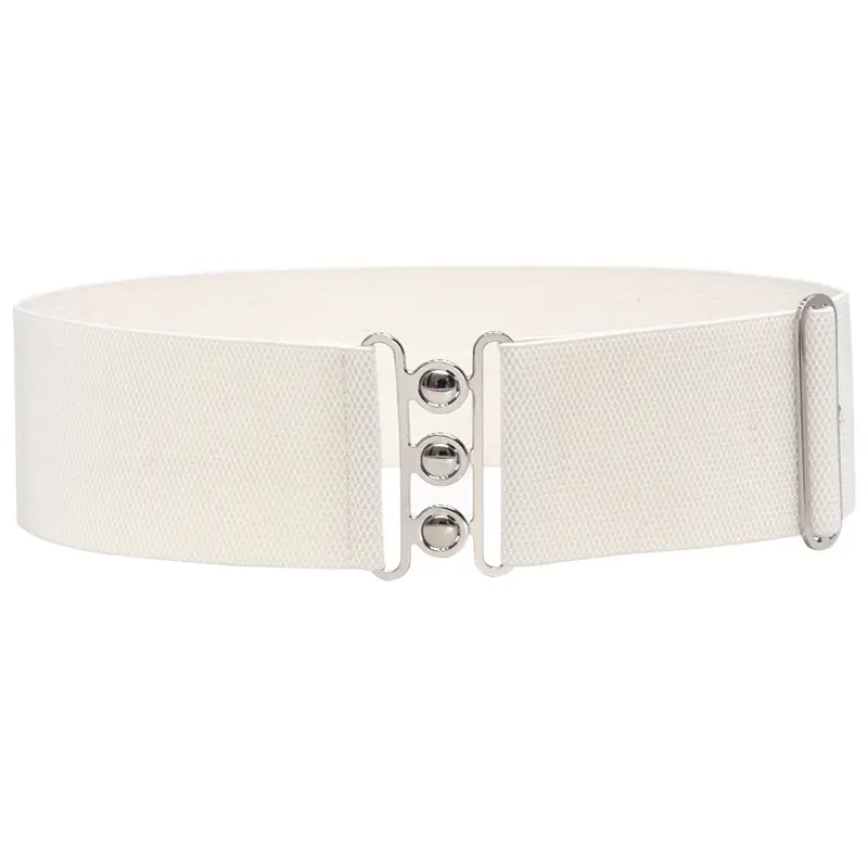 Bestselling Dress Waistband Adjustable Hasp Belts Elastic Flexible Woven Fashion Women Belt 