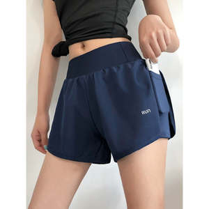 Pantaloncini Estivi <span class=keywords><strong>da</strong></span> <span class=keywords><strong>Donna</strong></span> Personalizzati OEM/ODM, Nuovi Shorts a Vita Alta Elasticizzati, Pantaloni Sportivi Casual per Yoga - Product Image 3