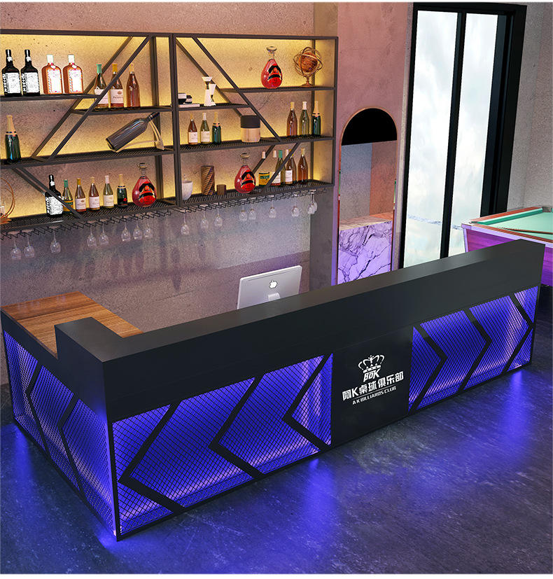 Customized Industrial Style Bar Counter - Durable & Stylish