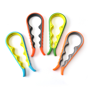 Ouvre-bocaux et ouvre-bouteilles multifonction 4-en-1 en plastique à prise facile pour la cuisine, idéal pour les enfants, les personnes âgées et les mains faibles - Product Image 1