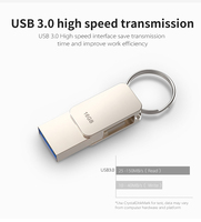 Unidad Flash USB 3.0/2.0 Tipo-C de Metal de Alta Velocidad, Nueva, de 16GB-128GB, con Logotipo Personalizado para Teléfonos Móviles